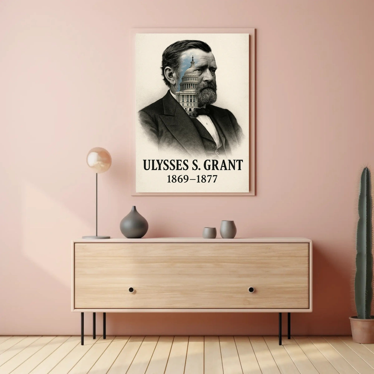 Ulysses S. Grant 18th President of the United States Reflections Poster