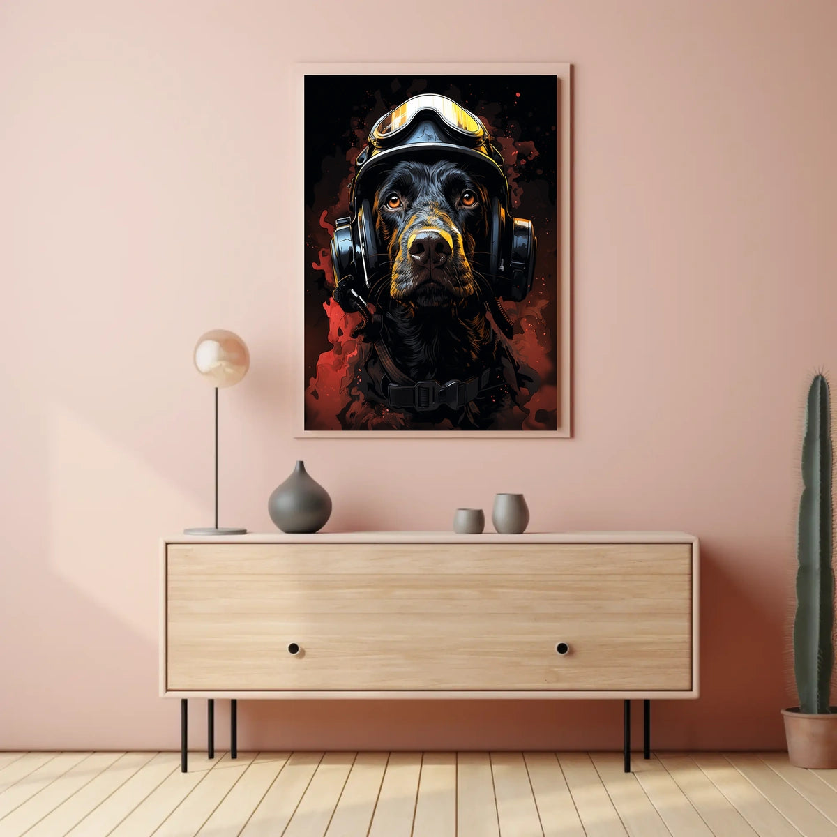 Heroic Canine Aviator Poster