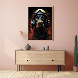 Heroic Canine Aviator Poster