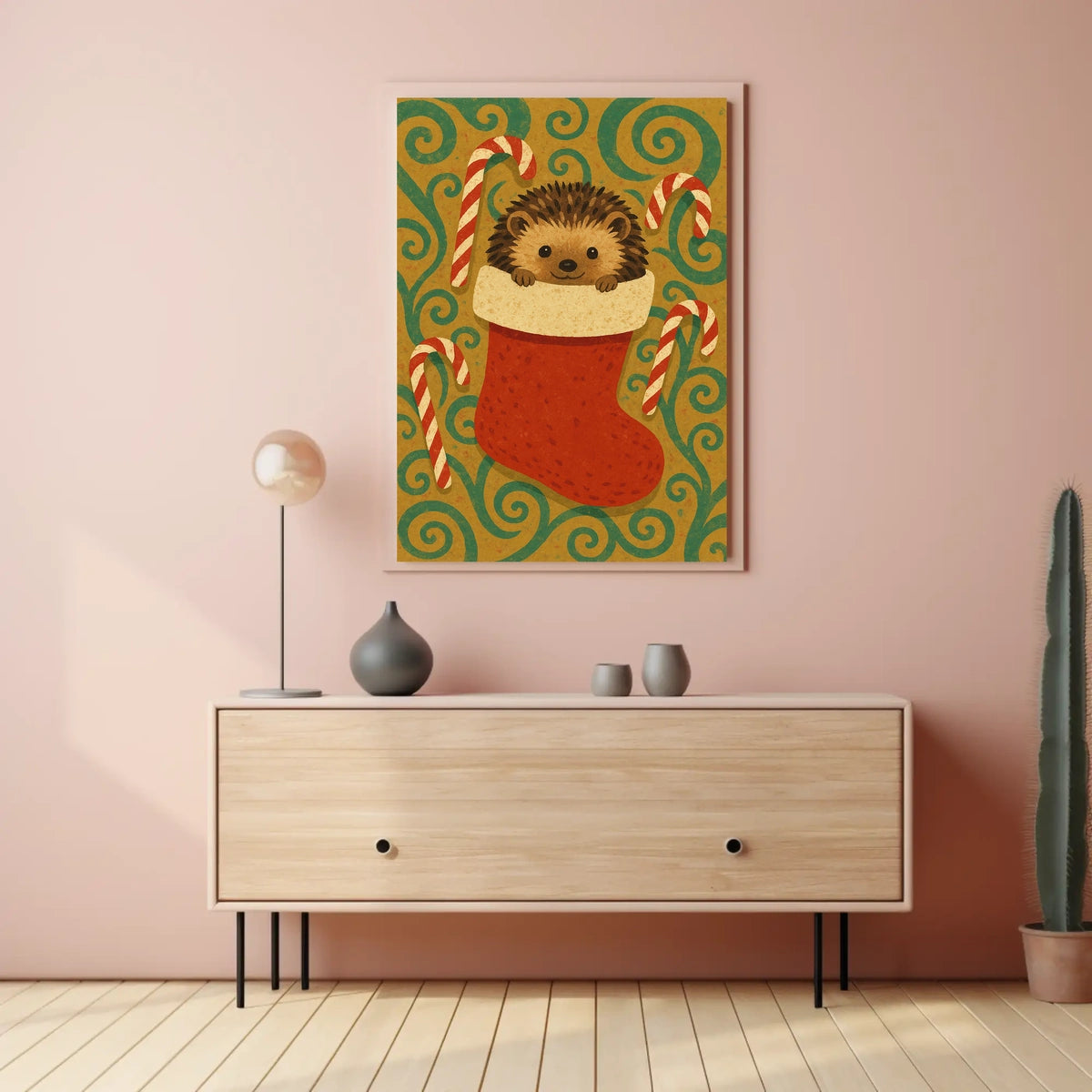 Holiday Hedgehog Surprise Poster