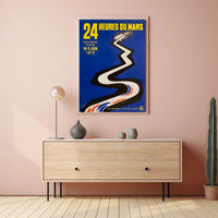 Vintage 24 Heures Du Mans 1972 Art Print