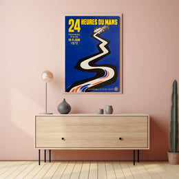 Vintage 24 Heures Du Mans 1972 Art Print