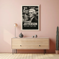 Thomas Jefferson 3rd President of the United States Digital Montaje Poster
