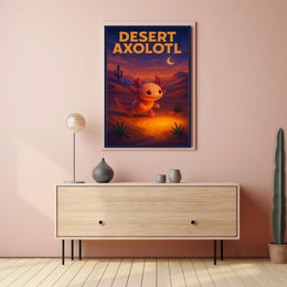 Desert Axolotl Poster