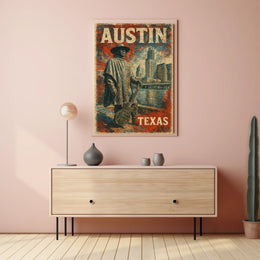 Austin Skyline Tribute Wanderlust Photography Poster