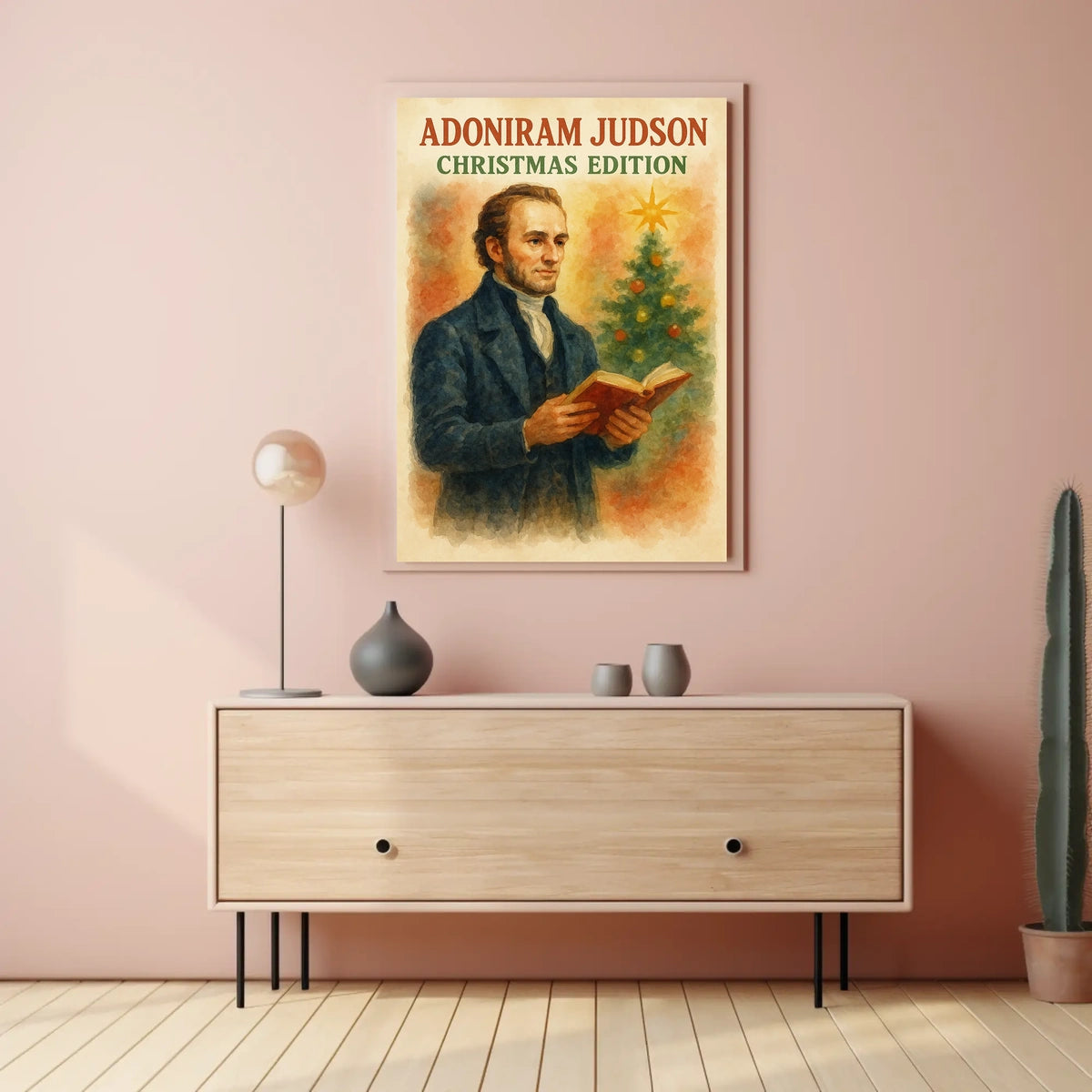 Adoniram Judson Christmas Edition Historical Poster