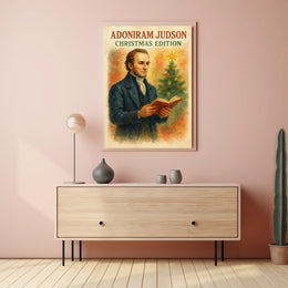 Adoniram Judson Christmas Edition Historical Poster