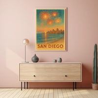 San Diego Fireworks Celebration Poster