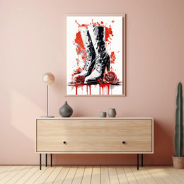 Boots And Roses Poster