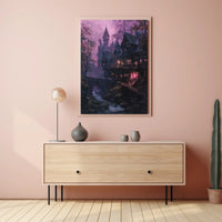 Enchanted Twilight Village Poster PosterGoat