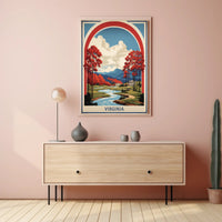 Scenic Virginia Landscape Vintage Art Travel Poster