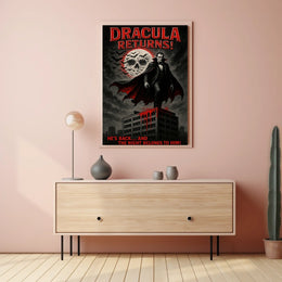 Dracula Gothic Horror Art Poster - Fantasy or Mythology Poster