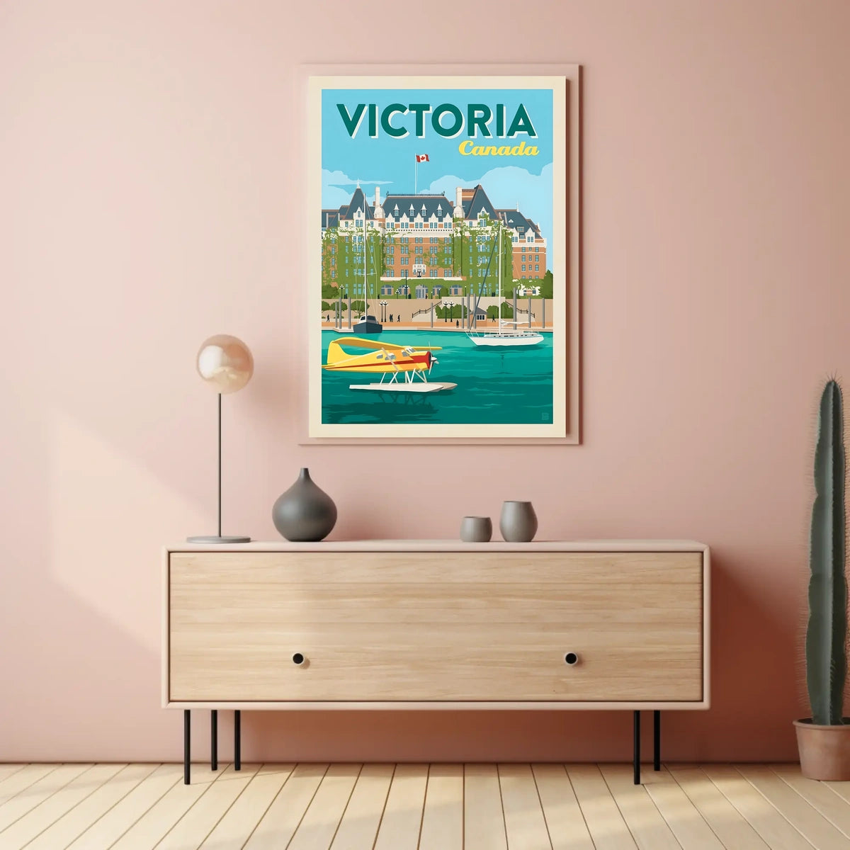 Victoria, Canada Travel Poster