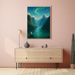 Viking Voyage Through the Fjords Poster