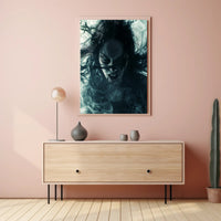 Haunting Visage Art Print Poster for Home Decor and Wall Art PosterGoat