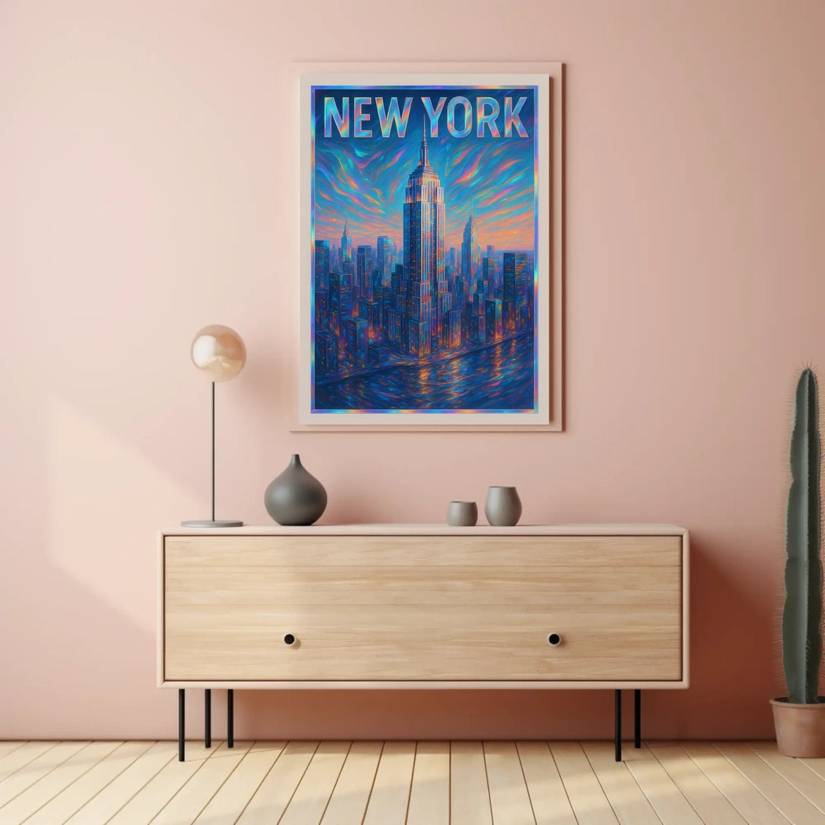 Vibrant New York Skyline Poster