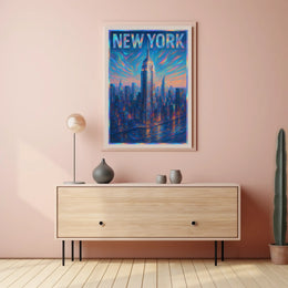 Vibrant New York Skyline Poster