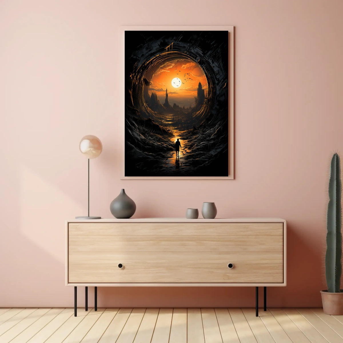 Eerie Journey Surreal Landscape Fantasy or Mythology Poster