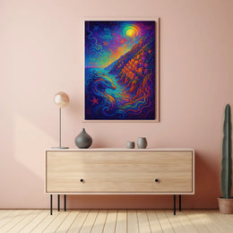 Mythical Sea Creature Fantasy Art Poster Print