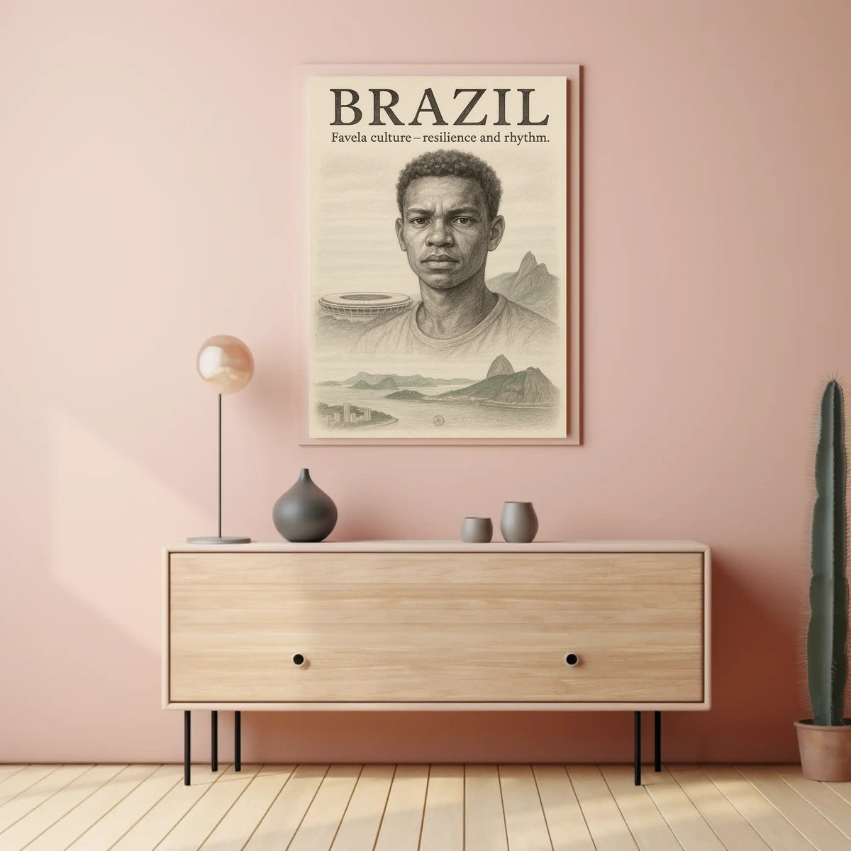 Brazil Favela Culture Poster
