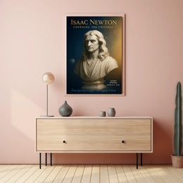 Isaac Newton Unveiling the Universe Poster