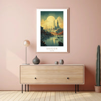 Saigon Skyline Poster PosterGoat