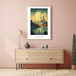 Saigon Skyline Poster PosterGoat