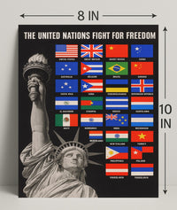 The United Nations Fight for Freedom Poster PosterGoat