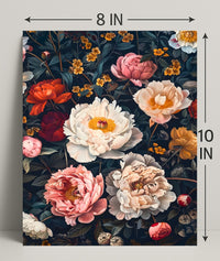 Floral Symphony: Botanical Elegance in Art Poster