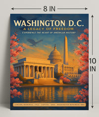 Washington D.C. A Legacy of Freedom Poster PosterGoat