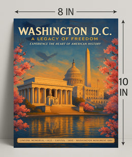 Washington D.C. A Legacy of Freedom Poster PosterGoat