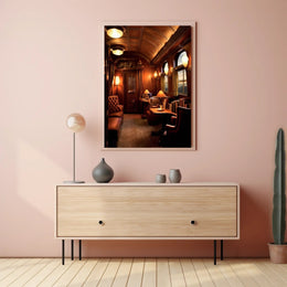 Luxurious Train Car Interior Poster