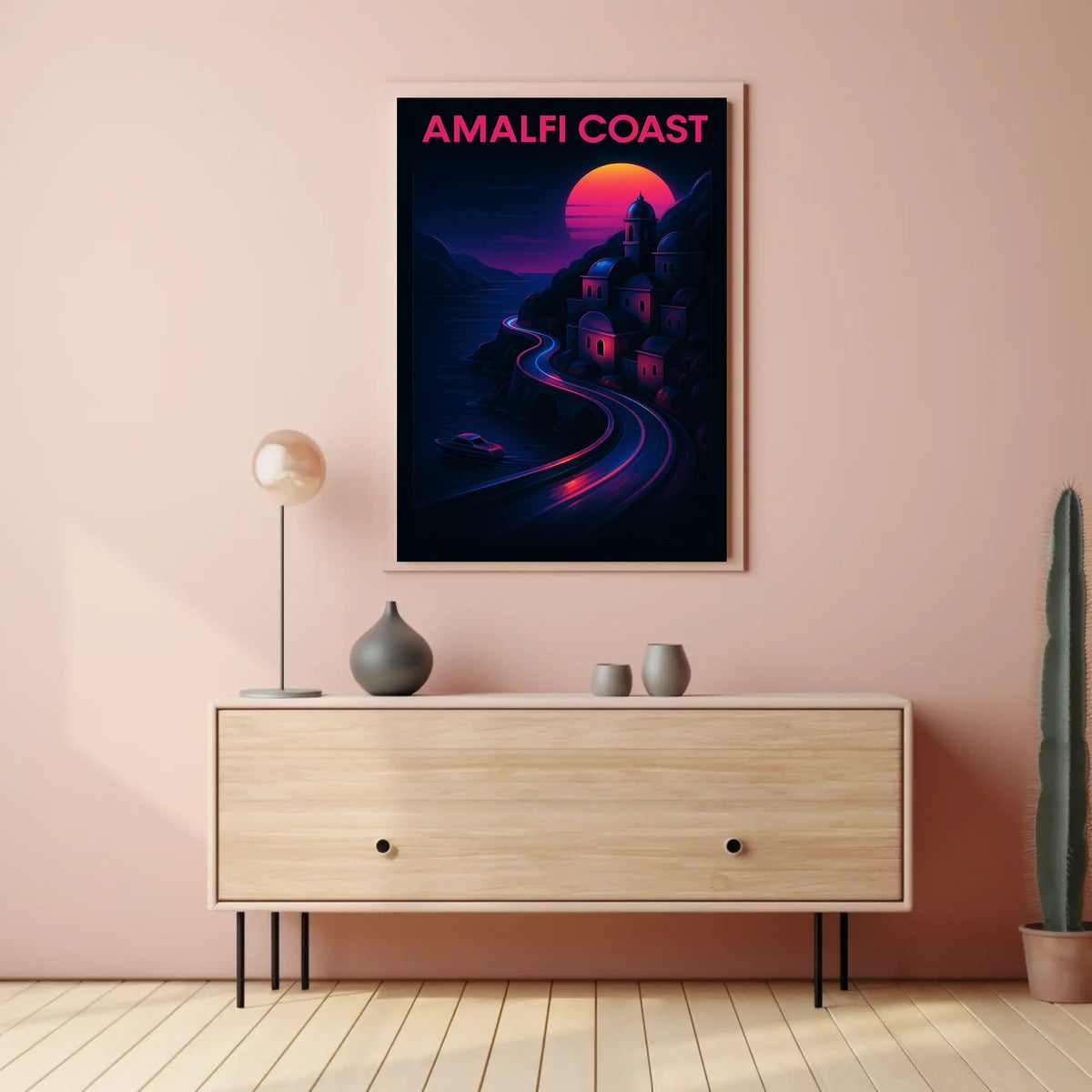 Amalfi Coast Sunset Poster