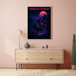Amalfi Coast Sunset Poster