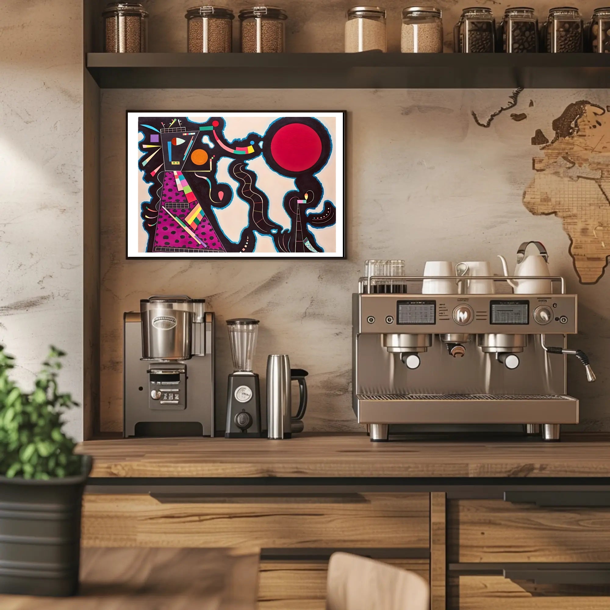 Abstract Geometric Symphony Poster