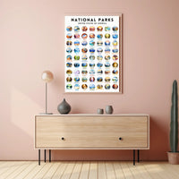 National Parks United States Poster Travel Print