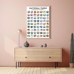 National Parks United States Poster Travel Print