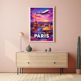 Fly To Paris Poster