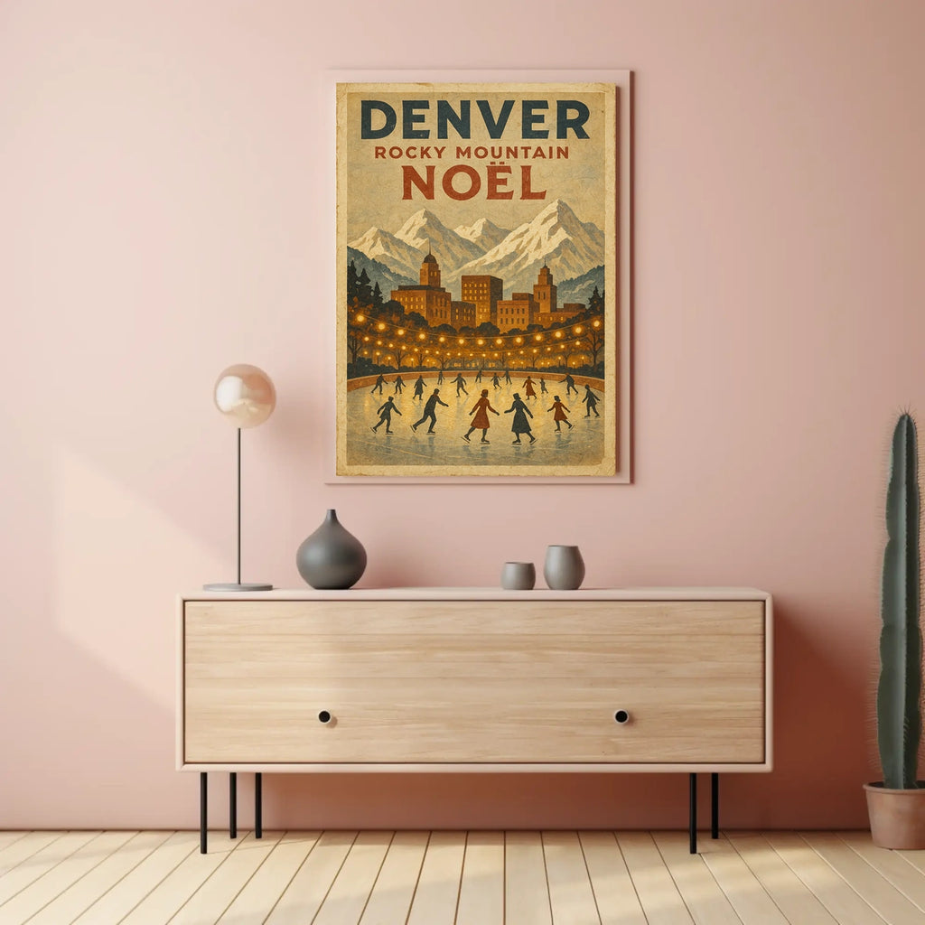 Denver Rocky Mountain Noël Poster
