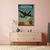 Consolidated F-7 Liberator Vintage Aviation Poster