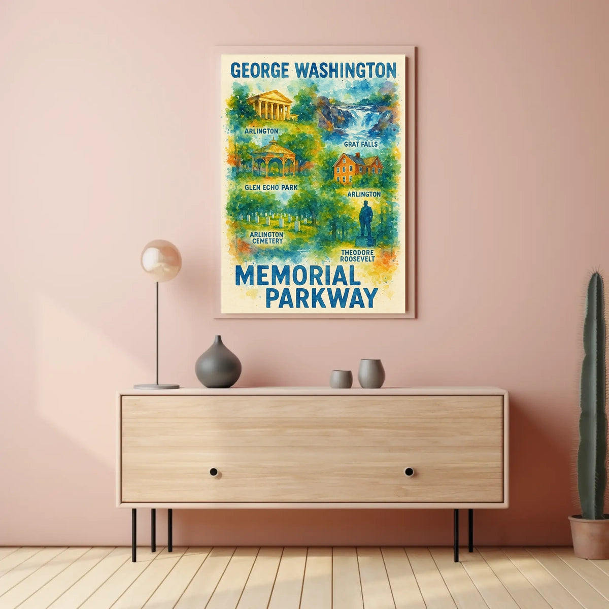 George Washington Memorial Parkway National Capital View Poster