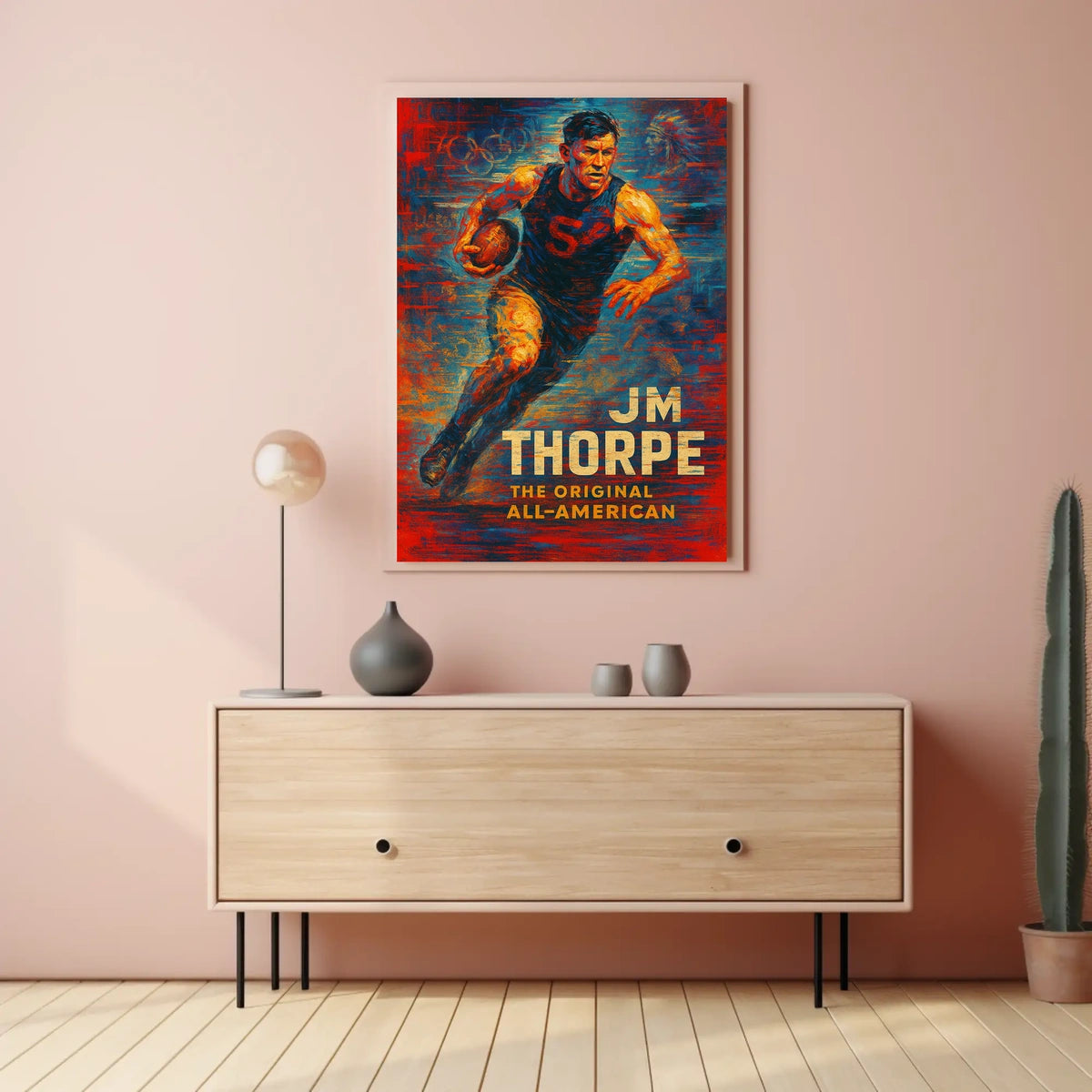 The Original All-American Jim Thorpe Poster