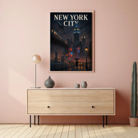 New York City Nightscape Poster