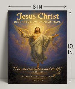 Jesus Christ Resurrection Dawn of Hope Poster PosterGoat
