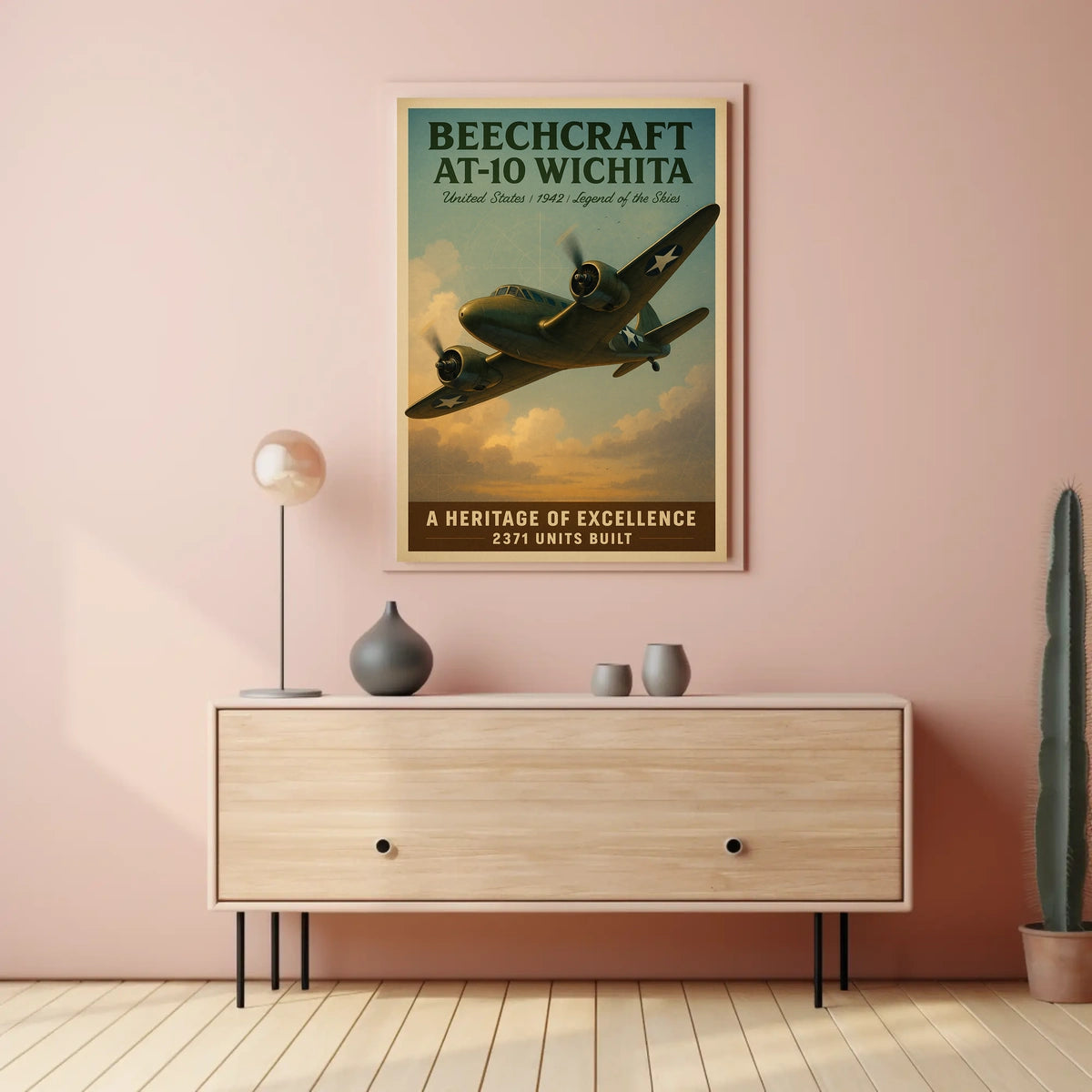 Beechcraft AT-10 Wichita Legend of the Skies Poster