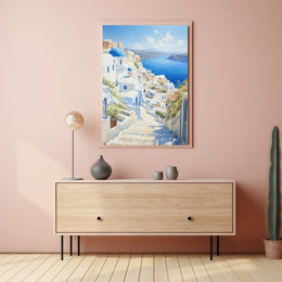Santorini Grecian Splendor Travel Poster