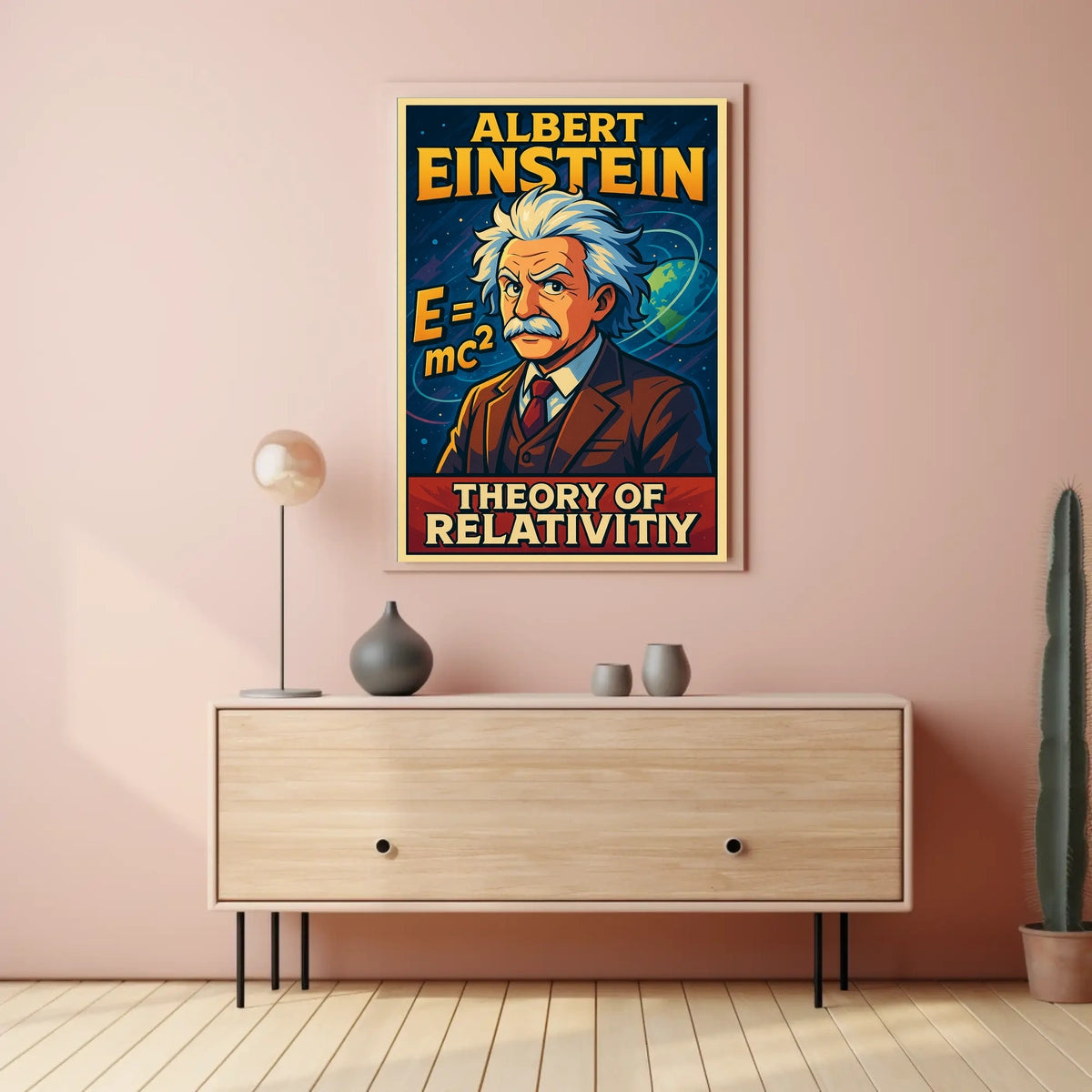 Albert Einstein Theory Of Relativity Poster