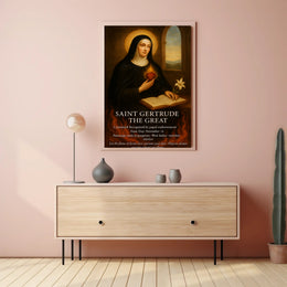 Saint Gertrude the Great Poster PosterGoat