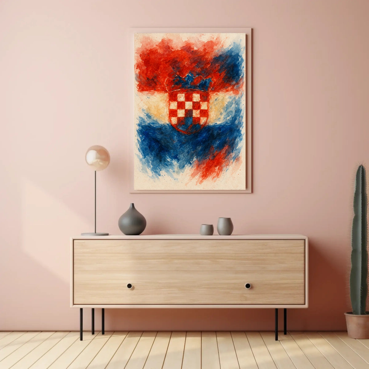 Croatian Coat Of Arms Artistic Poster