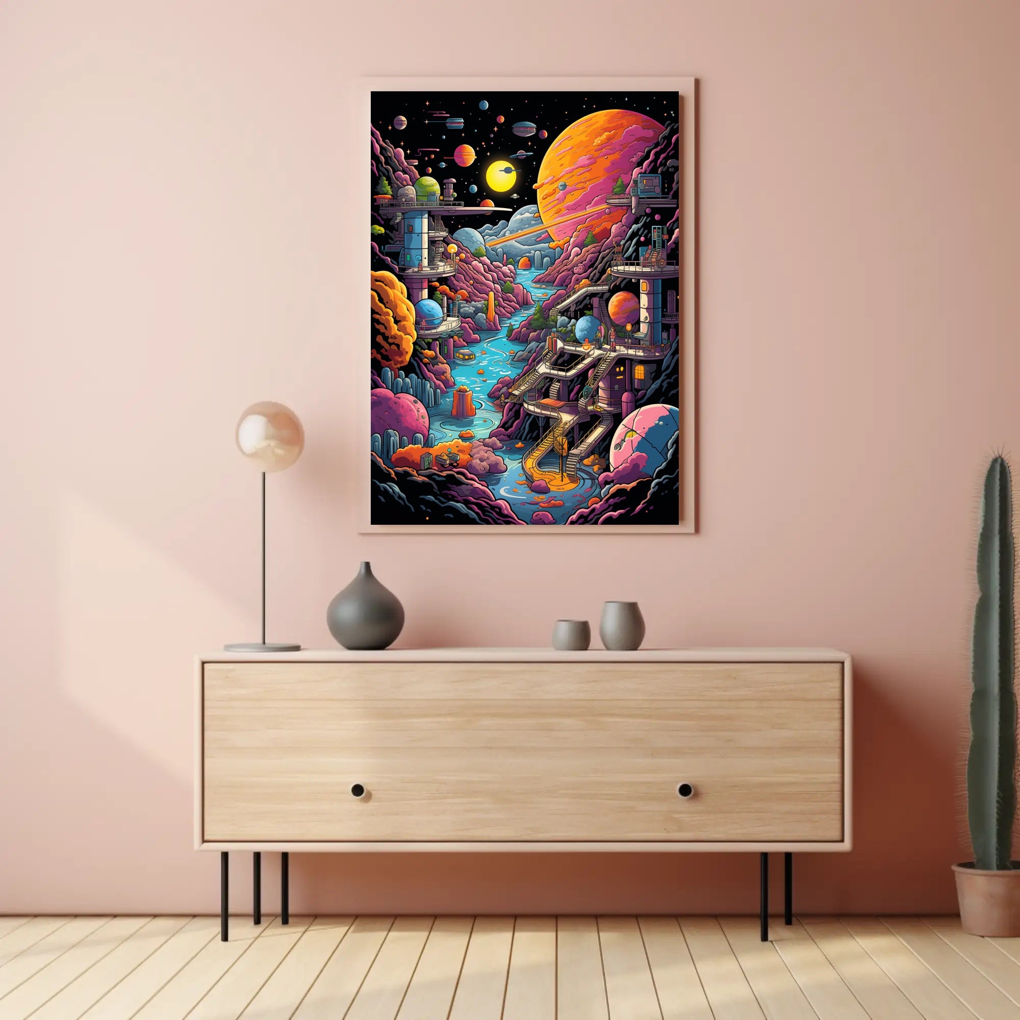 Cosmic Landscape Adventure Poster PosterGoat